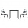 Zestaw do jadalni w ogrodzie 3 pcs Antracyt