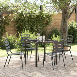 Zestaw do jadalni w ogrodzie 5 pcs Antracyt