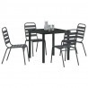 Zestaw do jadalni w ogrodzie 5 pcs Antracyt