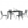 Zestaw do jadalni w ogrodzie 5 pcs Antracyt
