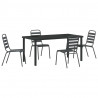Zestaw do jadalni w ogrodzie 5 pcs Antracyt