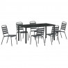 Zestaw do jadalni w ogrodzie 7 pcs Antracyt