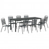 Zestaw do jadalni w ogrodzie 9 pcs Antracyt