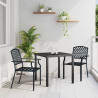 Zestaw do jadalni w ogrodzie 3 pcs Antracyt