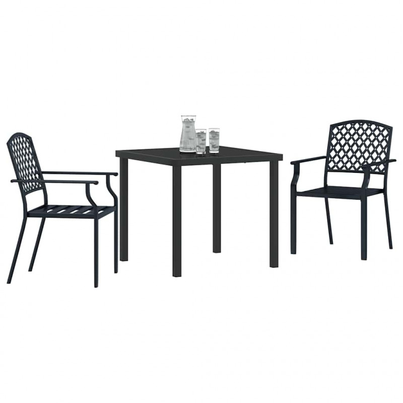 Zestaw do jadalni w ogrodzie 3 pcs Antracyt
