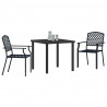 Zestaw do jadalni w ogrodzie 3 pcs Antracyt