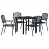 Zestaw do jadalni w ogrodzie 5 pcs Antracyt