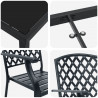 Zestaw do jadalni w ogrodzie 5 pcs Antracyt