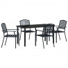Zestaw do jadalni w ogrodzie 5 pcs Antracyt