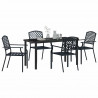 Zestaw do jadalni w ogrodzie 5 pcs Antracyt