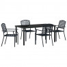 Zestaw do jadalni w ogrodzie 5 pcs Antracyt