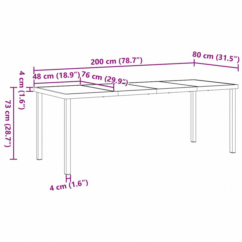Zestaw do jadalni w ogrodzie z poduszką 9 pcs Czarny