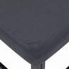 Zestaw Sof na Ogród z poduszką 6 pcs Czarny Stal