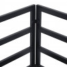 Zestaw Sof na Ogród z poduszką 8 pcs Czarny Stal
