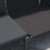 Zestaw Sof na Ogród z poduszką 13 pcs Czarny Stal