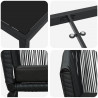 Zestaw do jadalni w ogrodzie 3 pcs Czarny