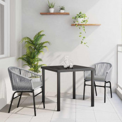 Zestaw do jadalni w ogrodzie 3 pcs Antracyt