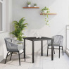 Zestaw do jadalni w ogrodzie 3 pcs Antracyt