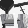 Zestaw do jadalni w ogrodzie 5 pcs Antracyt