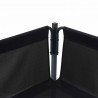 Zestaw Sof na Ogród z poduszką 7 pcs Czarny Stal