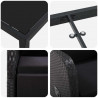 Zestaw do jadalni w ogrodzie z poduszką 5 pcs Czarny polirattan