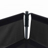 Zestaw Sof na Ogród z poduszką 10 pcs Czarny Stal