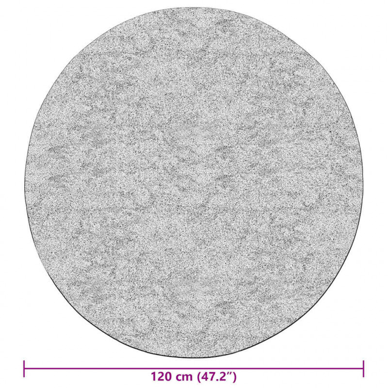 Dywan z możliwością prania, 120 cm, czarno-biały