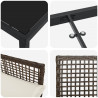 Zestaw do jadalni w ogrodzie 5 pcs Brązowy polirattan