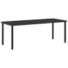 Zestaw do jadalni w ogrodzie z poduszką 9 pcs Szary polirattan