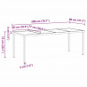 Zestaw do jadalni w ogrodzie 9 pcs Brązowy polirattan