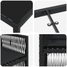 Zestaw do jadalni w ogrodzie 5 pcs Czarny