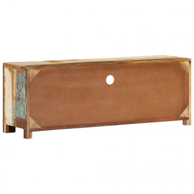 Szafka pod telewizor, 110x30x40 cm, lite drewno z odzysku