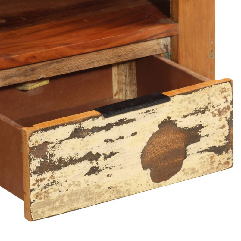 Szafka pod telewizor, 110x30x40 cm, lite drewno z odzysku