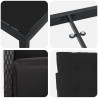 Zestaw do jadalni w ogrodzie z poduszką 7 pcs Czarny polirattan