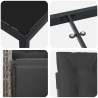 Zestaw do jadalni w ogrodzie z poduszką 3 pcs Szary polirattan