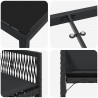 Zestaw do jadalni w ogrodzie 5 pcs Czarny polirattan