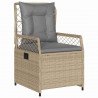 Zestaw do jadalni w ogrodzie 7 pcs Beżowy i jasnoszary