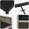 Zestaw do jadalni w ogrodzie 5 pcs Jasnoszary polirattan