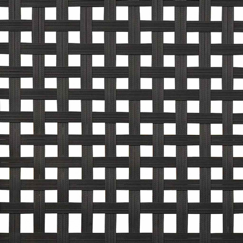 Zestaw do jadalni w ogrodzie 5 pcs Czarny polirattan