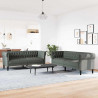 Sofa do salonu 2 pcs Ciemnoszary tkanina