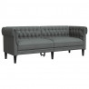Sofa do salonu 2 pcs Ciemnoszary tkanina