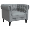 Sofa do salonu 3 pcs Jasnoszary tkanina