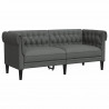 Sofa do salonu 3 pcs Ciemnoszary tkanina