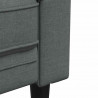Sofa do salonu 3 pcs Ciemnoszary tkanina