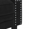Sofa do salonu 2 pcs Czarny 194 x 74,5 x 70,5 cm Aksamit
