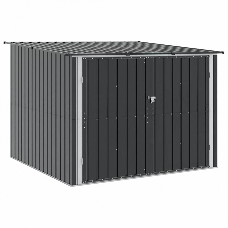Shed na rower 3 pcs Antracyt 215 x 206 x 157 cm Metal