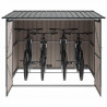 Shed na rower 3 pcs Antracyt 215 x 206 x 157 cm Metal