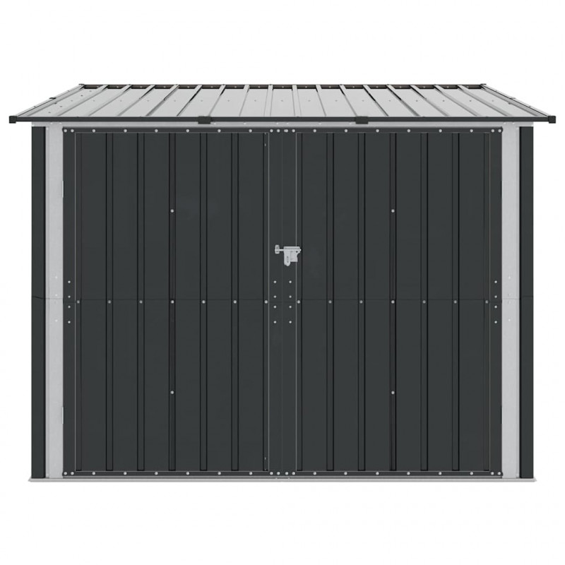 Shed na rower 3 pcs Antracyt 215 x 206 x 157 cm Metal