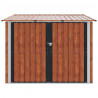 Shed na rower 3 pcs Brązowy 215 x 206 x 157 cm Metal