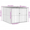 Shed na rower 3 pcs Brązowy 215 x 206 x 157 cm Metal